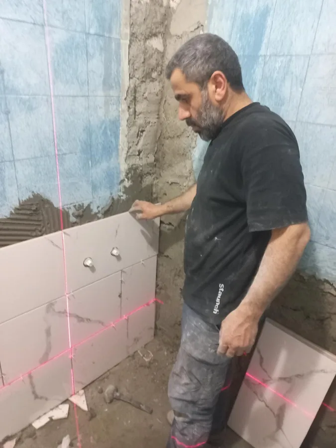 Duvar kaplama ve seramik uygulama aşaması